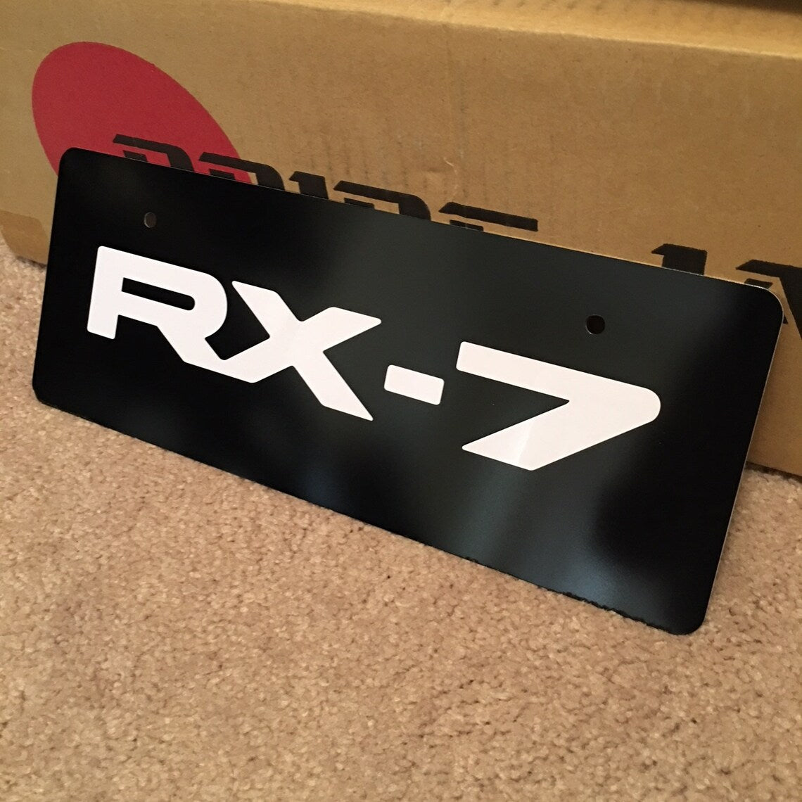 RX-7 License Plate Tag for 99 Spec Bumper